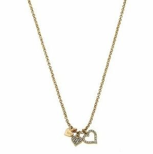 Jewelry - Goldtone and Crystal Triple Heart Necklace Jewelry - Goldtone and Crystal Triple Heart Necklace